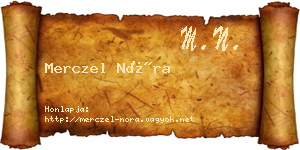 Merczel Nóra névjegykártya